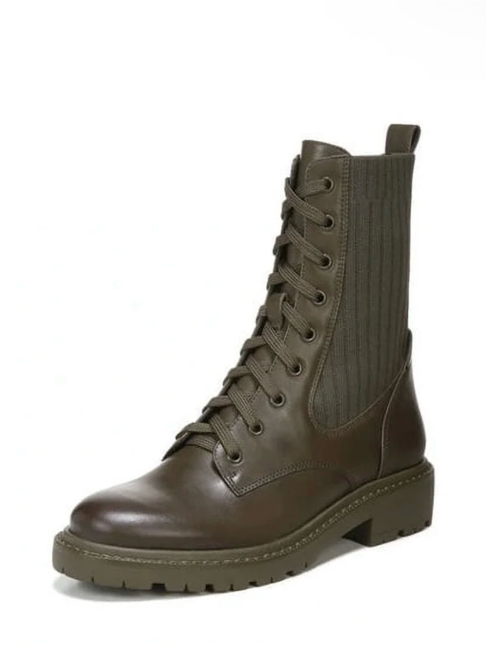 Sam Edelman Lydell Lace Up Combat Ankle Boots (Alpine Green, 7M)